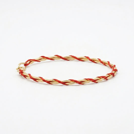 xanthos-gold-kirmizi-orgu-bilezik