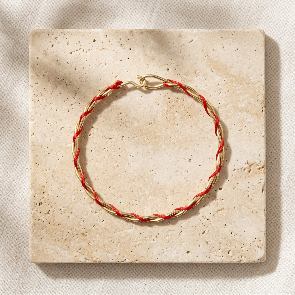  xanthos-gold-kirmizi-orgu-bilezik
